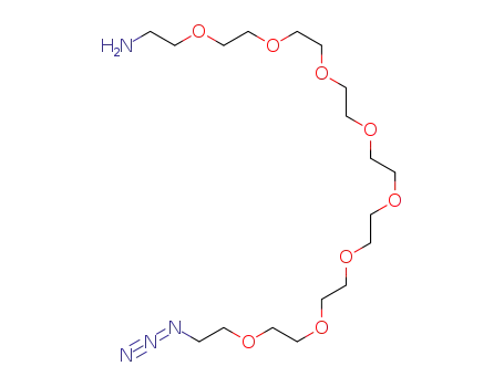 Molecular Structure of 857891-82-8 (O-(2-AMINOETHYL)-O-(2-AZIDOETHYL)HEPTAETHYLENE GLYCOL)