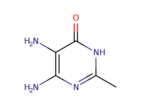 Molecular Structure of 45741-61-5 (4(1H)-PYRIMIDINONE, 5,6-DIAMINO-2-METHYL-)