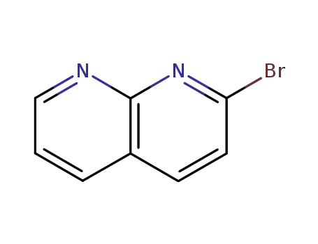 Molecular Structure of 61323-17-9 (2-Bromo-1,8-naphthyridine)