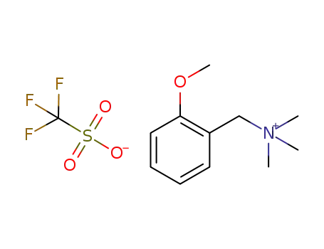 1-(2-methoxyphenyl)-N,N,N-trimethylmethanaminium trifluoromethanesulfonate