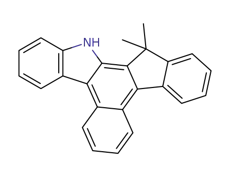 Molecular Structure of 1447709-49-0 (13,14-dihydro-14,14-dimethyl-benz[c]indeno[2,1-a]carbazole)