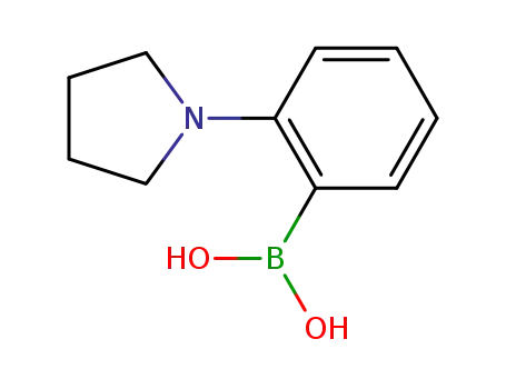 Molecular Structure of 948592-78-7 (2-(Pyrrolidino)phenylboronic acid)
