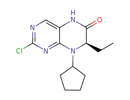 6(5H)-Pteridinone, 2-chloro-8-cyclopentyl-7-ethyl-7,8-dihydro