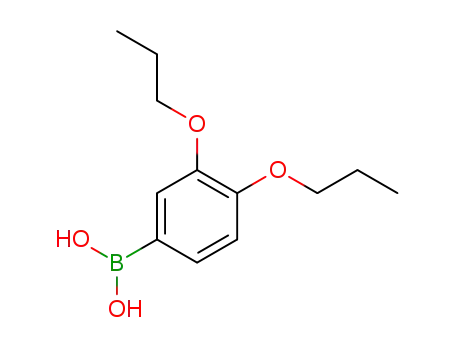 Molecular Structure of 279263-01-3 ((3,4-dipropoxyphenyl)boronic acid)