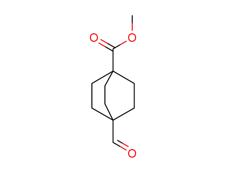 Molecular Structure of 94994-25-9 (4-Formyl-bicyclo[2.2.2]octane-1-carboxylic acid methyl ester)