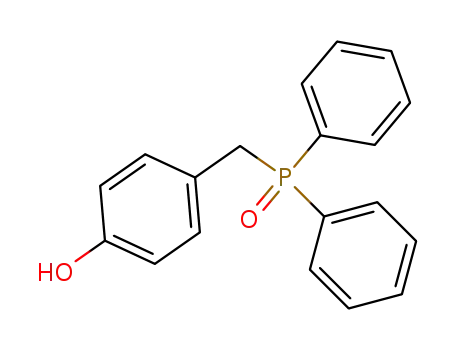 Molecular Structure of 105612-76-8 (Phenol, 4-[(diphenylphosphinyl)methyl]-)