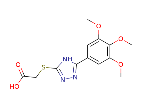 Acetic acid,2-[[3-(3,4,5-trimethoxyphenyl)-1H-1,2,4-triazol-5-yl]thio]-