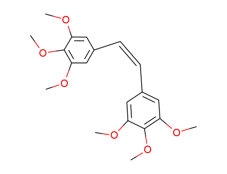 Molecular Structure of 61240-21-9 (Benzene, 1,1'-(1Z)-1,2-ethenediylbis[3,4,5-trimethoxy-)