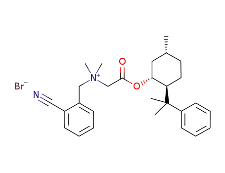 N-(2'-cyanobenzyl)-N,N-dimethyl-N-[(-)-8-phenylmenthoyloxycarbonylmethyl]ammonium bromide