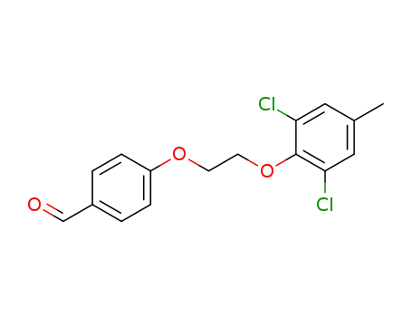 Molecular Structure of 921630-61-7 (Benzaldehyde, 4-[2-(2,6-dichloro-4-methylphenoxy)ethoxy]-)