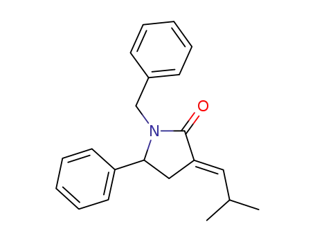 (E)-1-benzyl-3-(2-methylpropylidene)-5-phenyl-2-pyrrolidinone