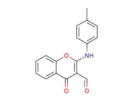 4H-1-Benzopyran-3-carboxaldehyde, 2-[(4-methylphenyl)amino]-4-oxo-