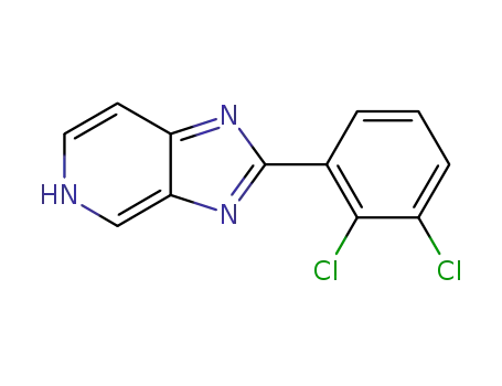 Molecular Structure of 1196131-11-9 (2-(2,3-dichlorophenyl)-5H-imidazo[4,5-c]pyridine)