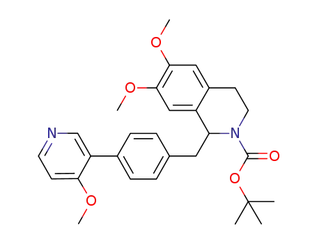 6,7-dimethoxy-1-[4-(4-methoxypyridin-3-yl)benzyl]-3,4-dihydro-1H-isoquinoline-2-carboxylic acid tert-butyl ester