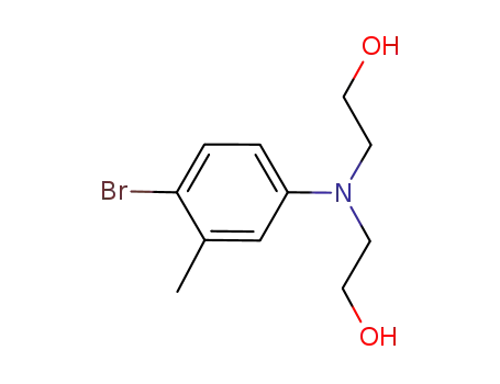 Molecular Structure of 956616-10-7 (2-[(4-bromo-3-methylphenyl)-(2-hydroxyethyl)amino]ethanol)
