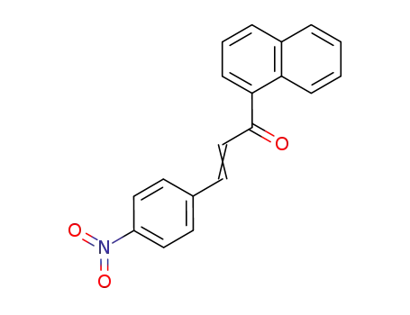 Molecular Structure of 62918-26-7 (2-Propen-1-one, 1-(1-naphthalenyl)-3-(4-nitrophenyl)-, (E)-)