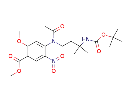 methyl 4-[acetyl-(3-tert-butoxycarbonylamino-3-methyl-butyl)-amino]-2-methoxy-5-nitro-benzoate