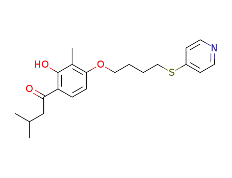 1-Butanone,
1-[2-hydroxy-3-methyl-4-[4-(4-pyridinylthio)butoxy]phenyl]-3-methyl-