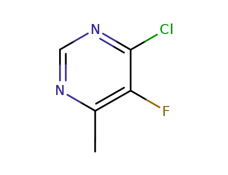 Molecular Structure of 898044-55-8 (4-Chloro-5-fluoro-6-methylpyrimidine)