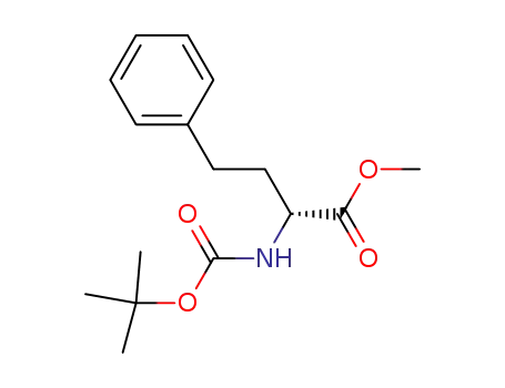 Molecular Structure of 240420-27-3 (methyl (2R)-2-[(tert-butoxycarbonyl)amino]-4-phenylbutanoate)