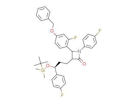 4-(4-Benzyloxy-2-fluorophenyl)-3-[(S)-3-(tert-butyldimethylsilanyloxy)-3-(4-fluorophenyl)propyl]-1-(4-fluorophenyl)azetidin-2-one