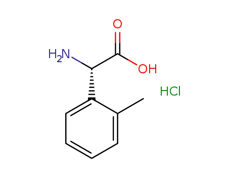 Molecular Structure of 1004980-56-6 ((S)-α-amino-α-o-tolylacetic acid hydrochloride)