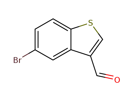 Molecular Structure of 16296-72-3 (5-BROMOBENZO[B]THIOPHENE-3-CARBALDEHYDE)