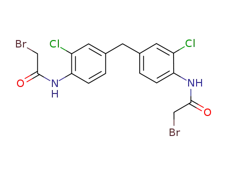 Molecular Structure of 1204317-20-3 (N,N'-[methylenebis(2-chloro-4,1-phenylene)]bis(2-bromoacetamide))