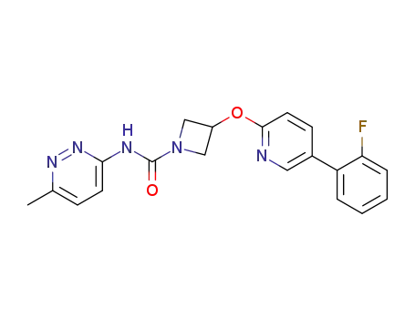 3-[5-(2-fluoro-phenyl)-pyridin-2-yloxy]-azetidine-1-carboxylic acid (6-methyl-pyridazin-3-yl)-amide