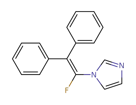 Molecular Structure of 72837-38-8 (1-(1-fluoro-2,2-diphenylvinyl)-1H-imidazole)