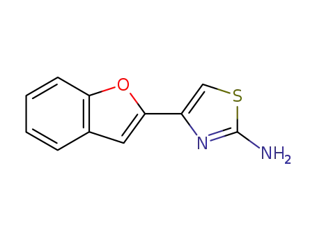 Molecular Structure of 3084-04-6 (4-benzofuran-2-yl-1,3-thiazol-2-amine)