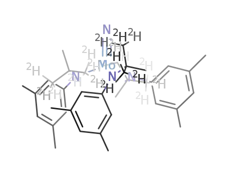 Molecular Structure of 163929-87-1 ([Mo(N(C(<sup>(2)</sup>H<sub>3</sub>C)2CH<sub>3</sub>)((CH<sub>3</sub>)2C<sub>6</sub>H<sub>3</sub>))3N])