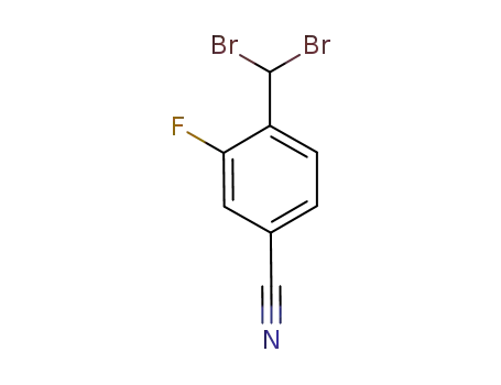 Molecular Structure of 1146699-62-8 (4-(dibromomethyl)-3-fluorobenzonitrile)