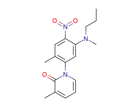 Molecular Structure of 1093656-52-0 (3-Methyl-1-{2-methyl-5-[methyl(propyl)amino]-4-nitrophenyl}pyridin-2(1H)-one)