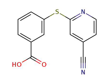 3-(4-cyanopyridin-2-ylthio)benzoic acid
