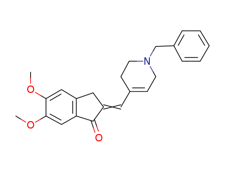 (E)-2-((1-benzyl-1,2,3,6-tetrahydropyridin-4-yl)methylene)-5,6-dimethoxy-2,3-dihydro-1H-inden-1-one