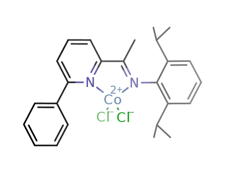 Molecular Structure of 565177-87-9 ((2,6-diisopropyl-phenyl)-[1-(6-phen-1-yl-pyridin-2-yl)-ethylidene]-amine cobalt(II) dichloride)