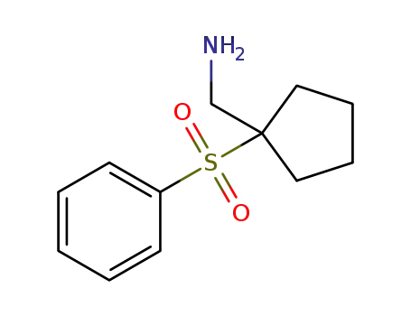 Molecular Structure of 1114822-88-6 (1-(phenylsulfonyl)cyclopentanemethanamine)