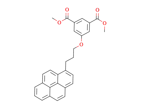 Molecular Structure of 1006866-45-0 (dimethyl 5-(3-(pyren-1-yl)propoxy)isophthalate)