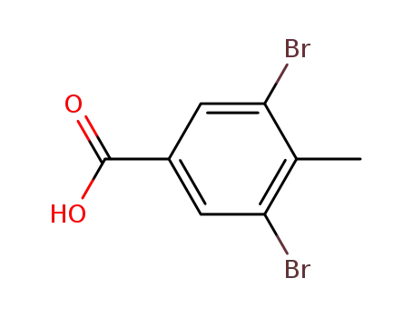 Molecular Structure of 67973-32-4 (3,5-DIBROMO-4-METHYLBENZOIC ACID)