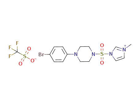 Molecular Structure of 948902-44-1 (CF<sub>3</sub>O<sub>3</sub>S<sup>(1-)</sup>*C<sub>14</sub>H<sub>18</sub>BrN<sub>4</sub>O<sub>2</sub>S<sup>(1+)</sup>)
