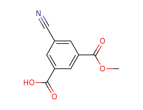 Molecular Structure of 126739-90-0 (3-CYANO-5-(METHOXYCARBONYL)BENZOIC ACID)