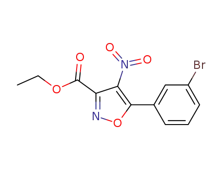 ethyl 5-(3-bromophenyl)-4-nitroisoxazole-3-carboxylate