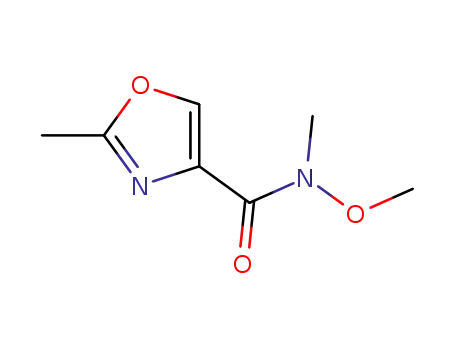 Molecular Structure of 875553-59-6 (N-Methoxy-N,2-dimethyl-oxazole-4-carboxamide)
