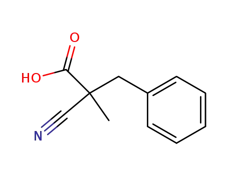 2-cyano-2-methyl-3-phenylpropanoic acid