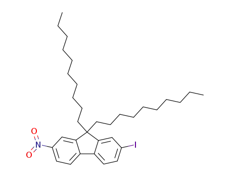 9H-Fluorene, 9,9-didecyl-2-iodo-7-nitro-
