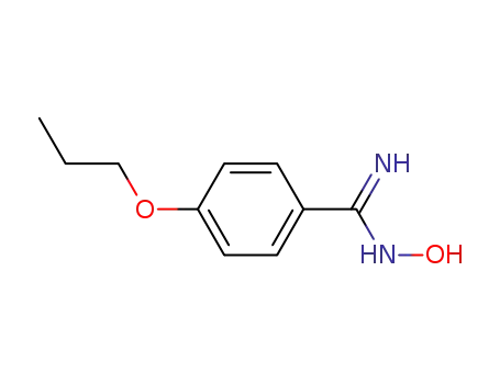 Molecular Structure of 145259-49-0 (N'-Hydroxy-4-propoxybenzenecarboximidamide)