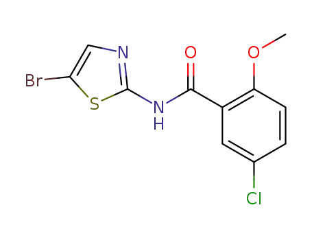 N-(5-bromothiazol-2-yl)-5-chloro-2-methoxybenzamide