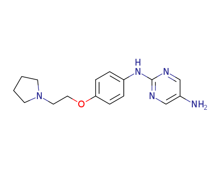 N2-(4-(2-(pyrrolidin-1-yl)ethoxy)phenyl)pyrimidine-2,5-diamine