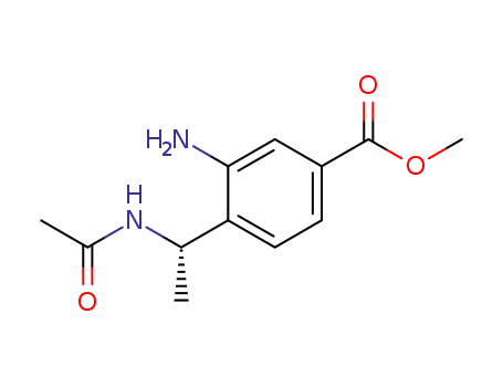 methyl (S)-3-amino-4-(1-acetamidoethyl)benzoate